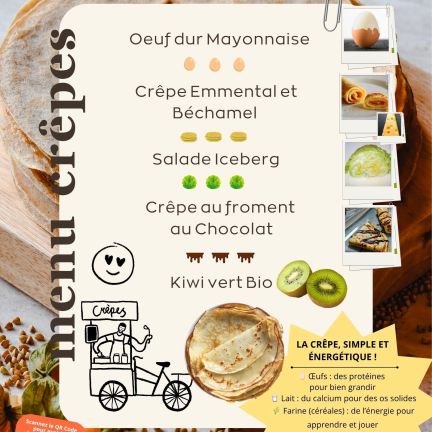 Affiche menu crêpes