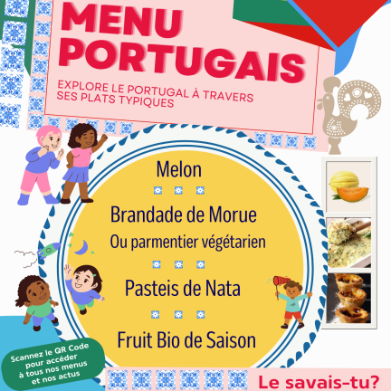 Affiche menu portugais