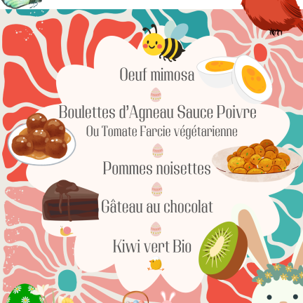 Affiche Menu de Printemps