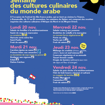 Menus Cultures Culinaires du Monde Arabe