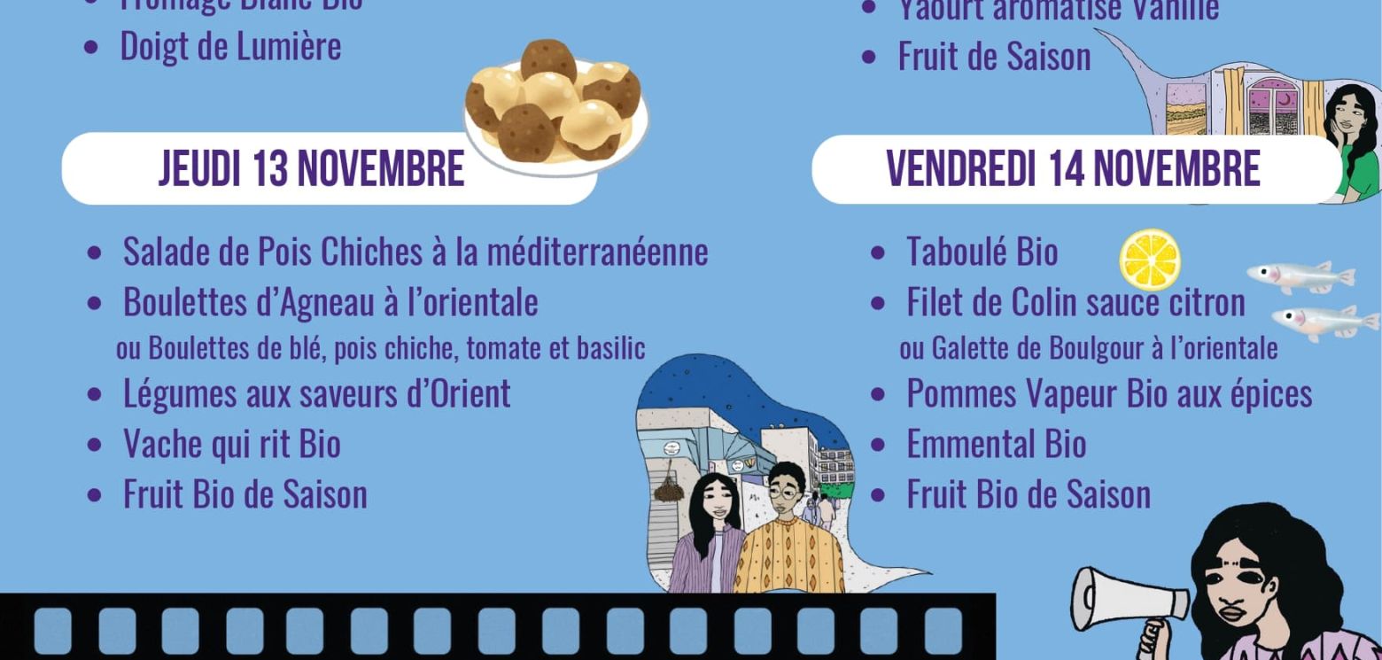 Menu Semaine Culture Culinaire de Monde Arabe