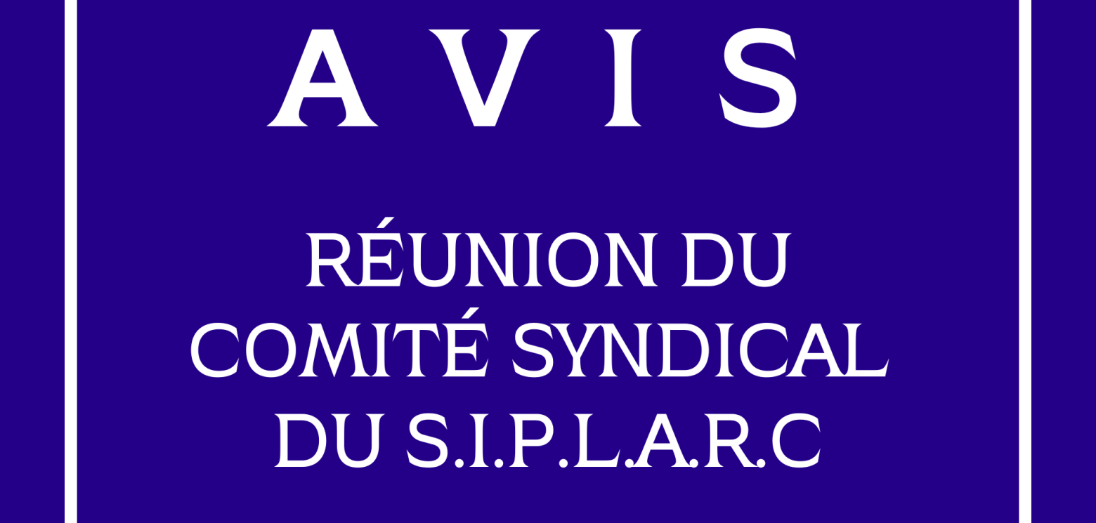 Avis Comité Syndical