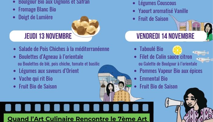 Menu Semaine Culture Culinaire de Monde Arabe