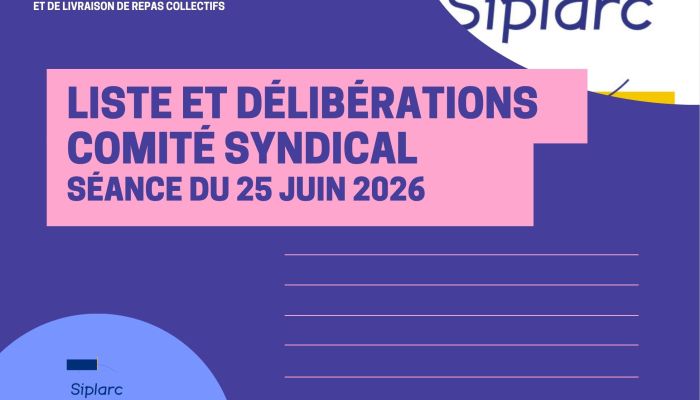 Liste & Délibérations Comité Syndical séance du 25 juin 2025