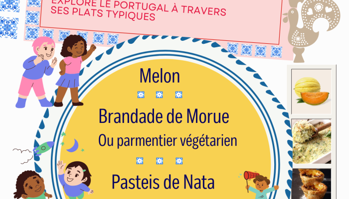 Affiche menu portugais