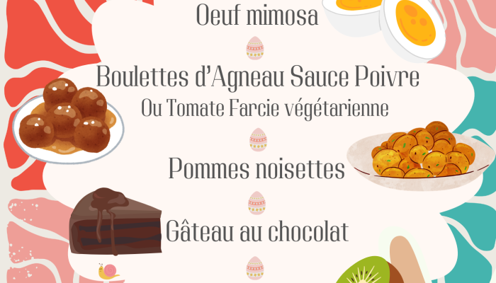 Affiche Menu de Printemps