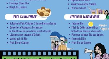 Menu Semaine Culture Culinaire de Monde Arabe